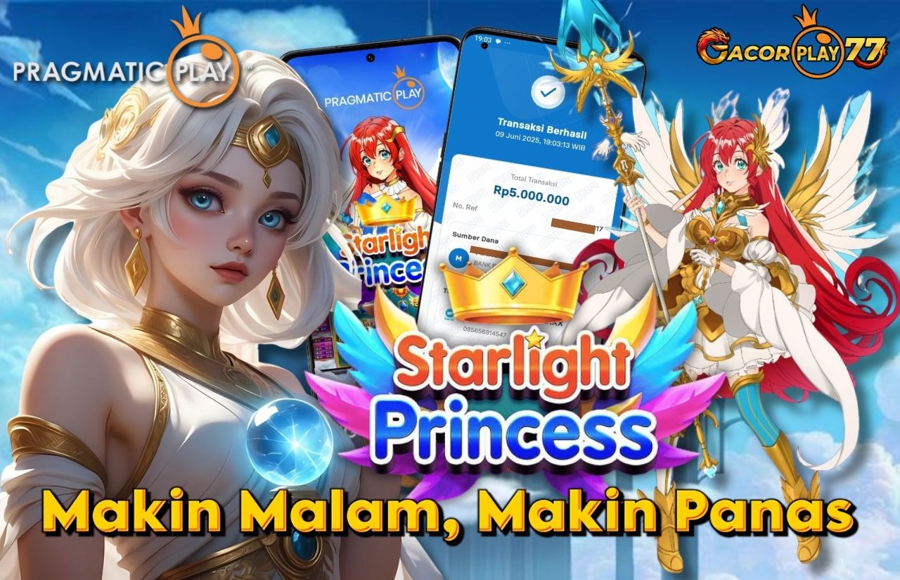 Selamat kepada user id : ro***12 Wede Rp 5.000.000 di Game STARLIGHT PRINCESS PRAGMATIC PLAY Cair Gk Sampe 1 Menit! Menang Mudah di Gacorplay77